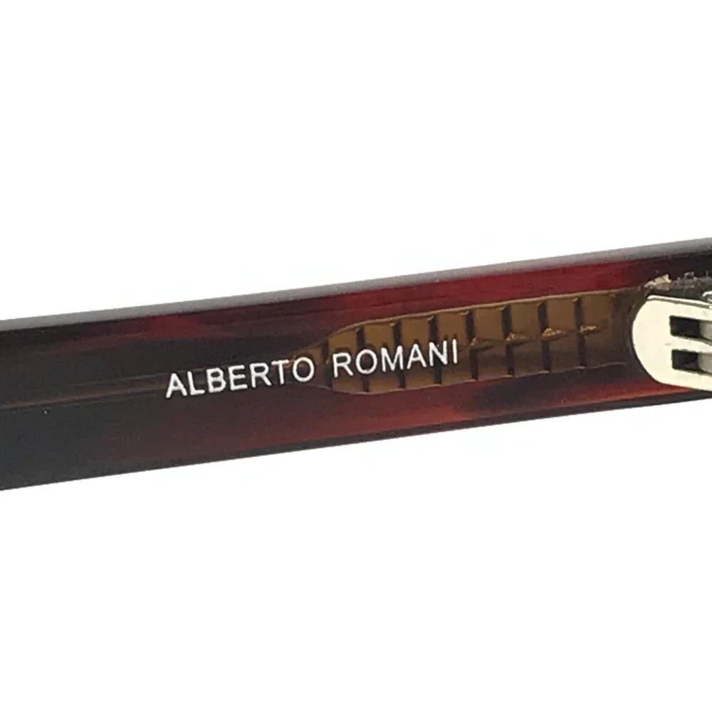 Alberto Romani Sunglasses ARS6008 MT BK Matte Black Brown Woodgrain Gray Lenses